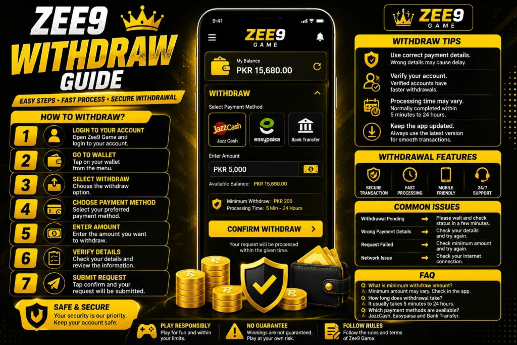 Zee9 Game Withdrawal